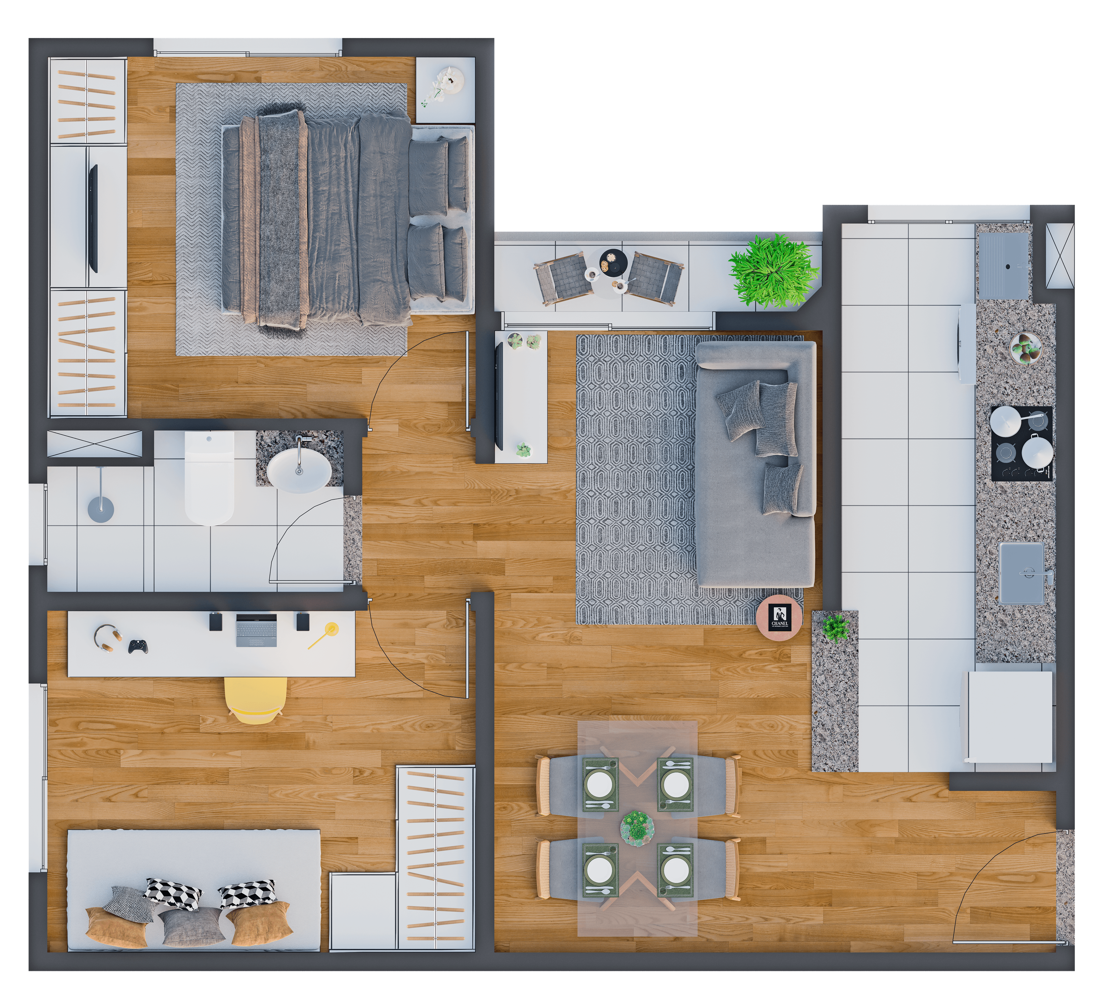 Apartamento de até 48m²