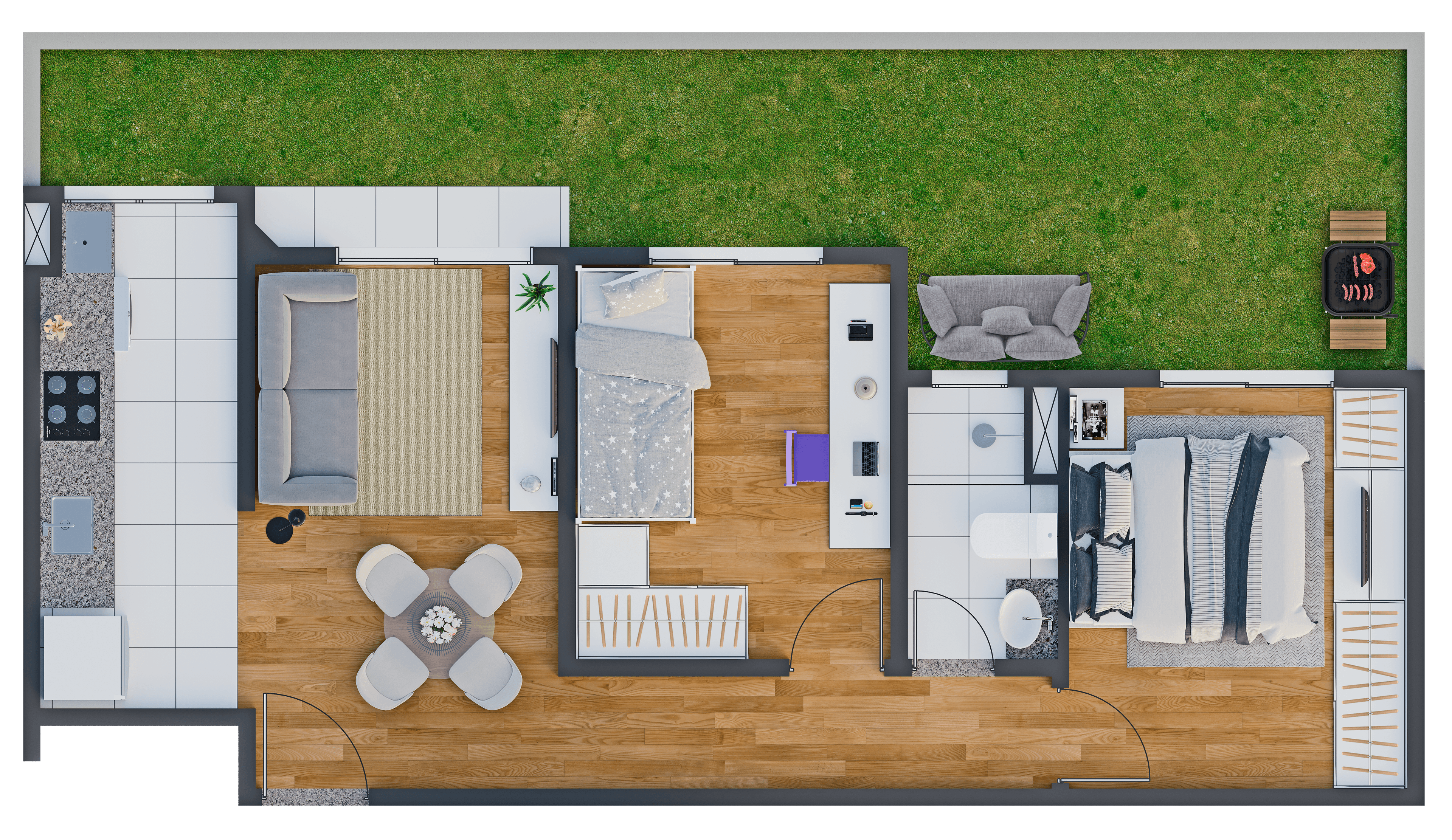 Apartamento Garden Tipo 2